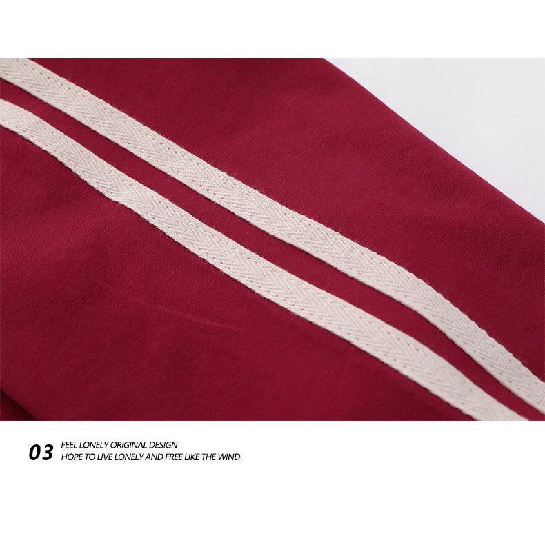 Áo thun ZWQFP cotton tay raglan họa tiết 3 sọc thời trang dành cho nữ