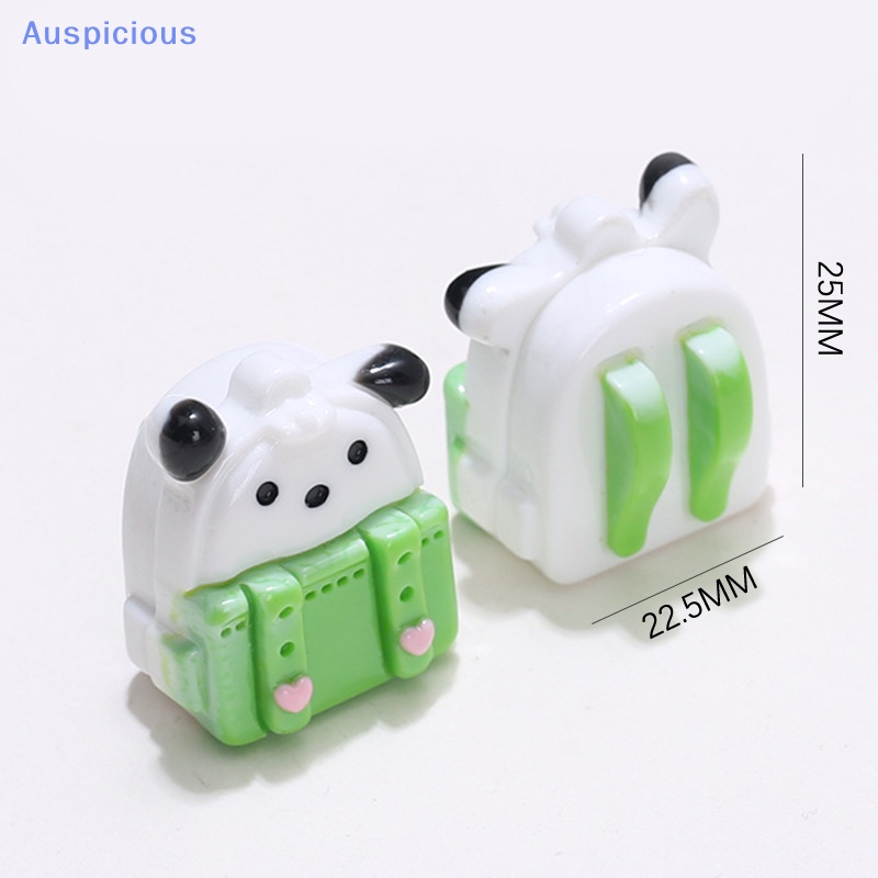 Bộ 2 Mô Hình Ba Lô Đi Học / Nhà Búp Bê Hoạt Hình 3D Bằng Nhựa Resin Diy