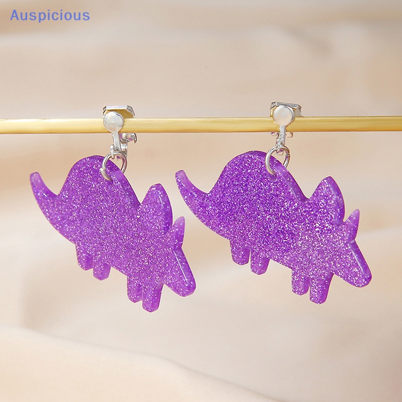 1 Đôi Bông Tai Hình Khủng Long Bằng Acrylic Nhiều Màu Dễ Thương Cho Bé