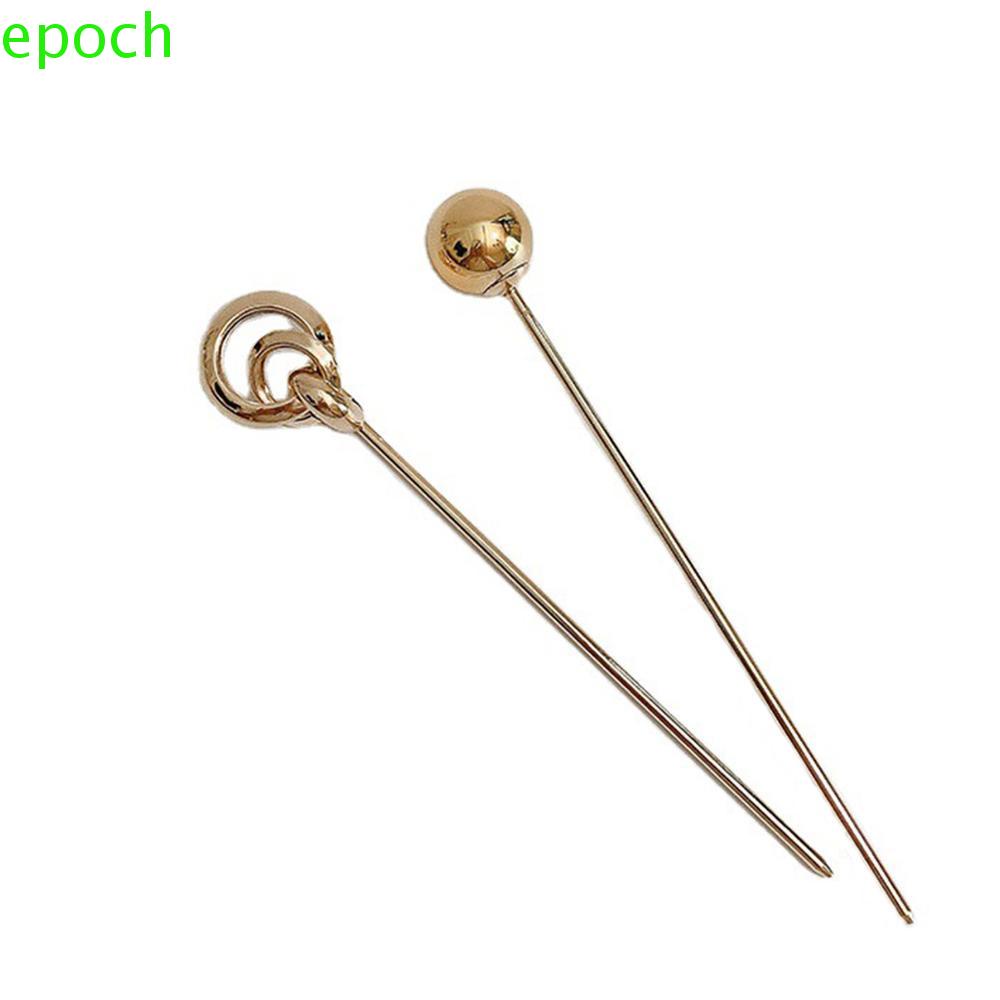 Epoch Dây Cột Tóc Hình Bóng Tròn Thời Trang Dành Cho Nữ|Kẹp Tóc Kim Loại Màu Sắc Đơn Giản Cá Tính