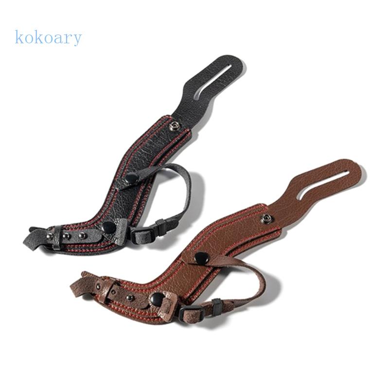 Dây Đeo Cổ Tay Bằng Da Chống Nước Chống Sốc Cho Máy Ảnh DSLR