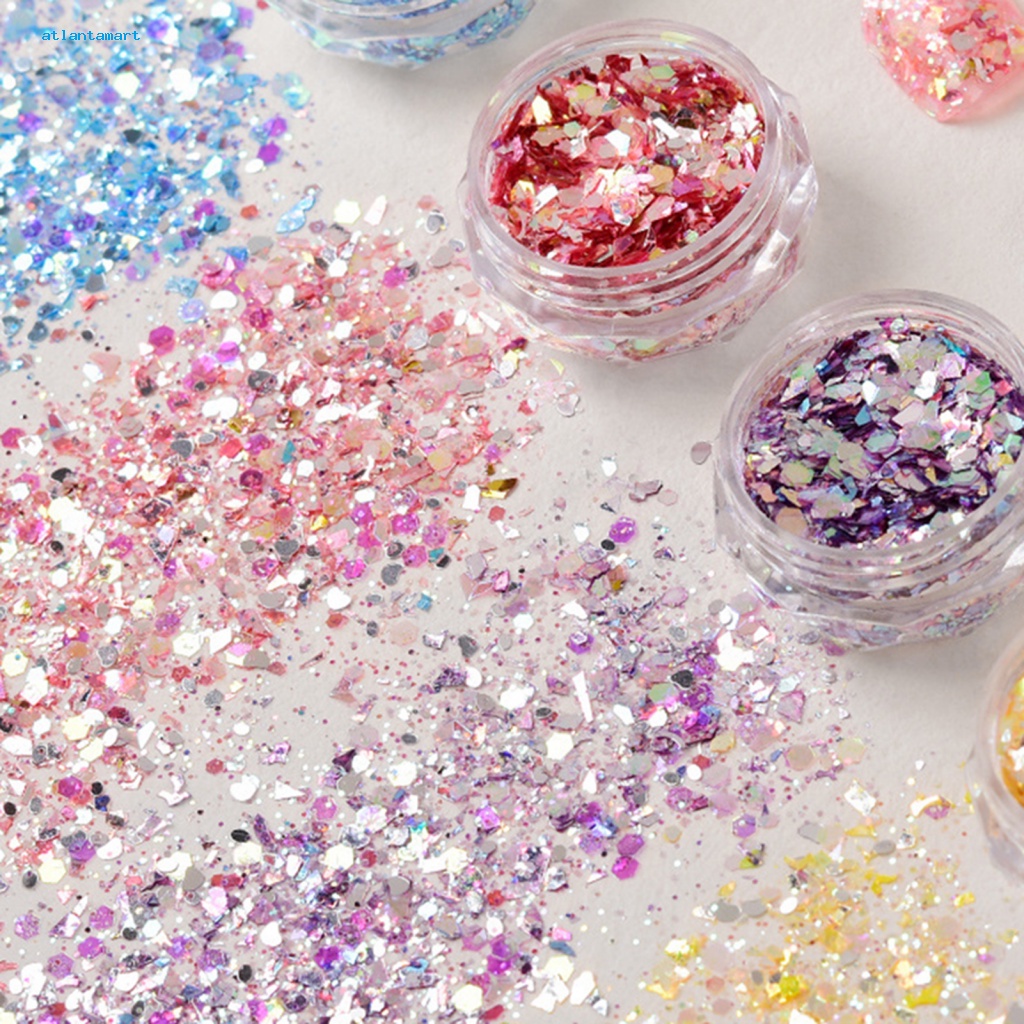 Túi Đựng Đồ Dùng Cao Cấp Tiện Dụng| 1 Hộp Kim Sa Siêu Mỏng Lấp Lánh Nhiều Phong Cách Trang Trí Móng Tay Nghệ Thuật DIY