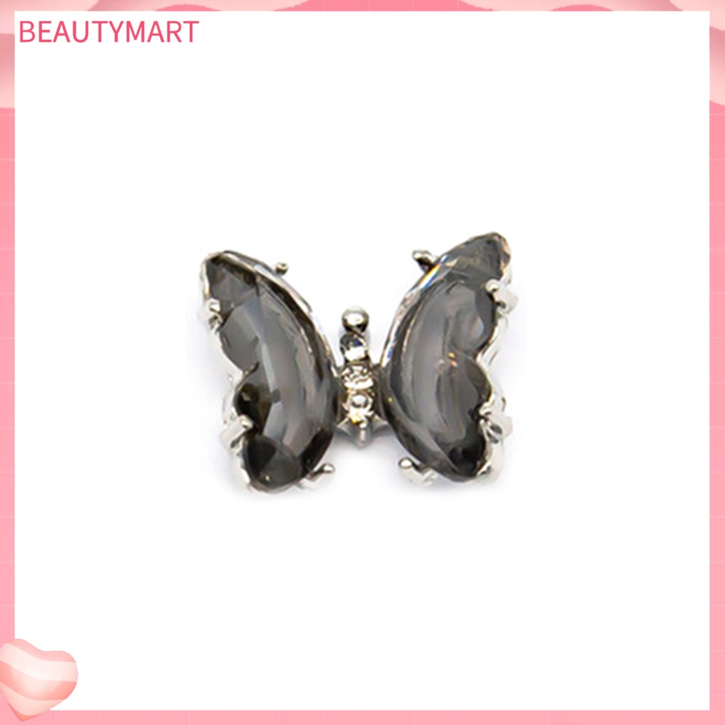 Đá Zirconia Trong Suốt Họa Tiết Bướm 3D Đính Móng Nghệ Thuật