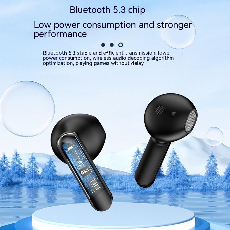 Tai Nghe Bluetooth 5.3 TWS Năng Lượng Thấp Trong Suốt Dùng Chơi Game