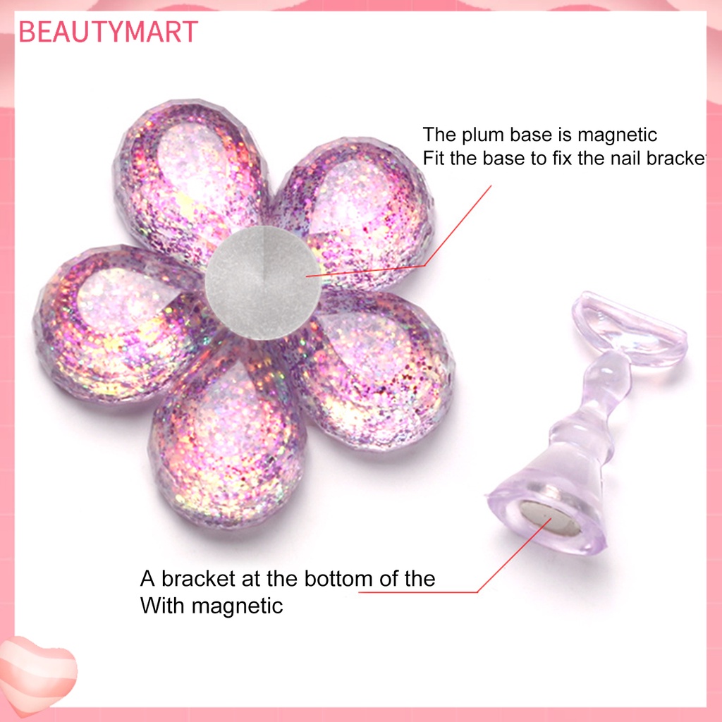 1 Bộ Giá Đỡ Móng Tay Giả Hấp Thụ ic Màu Sắc Sống Động Sáng Tạo DIY