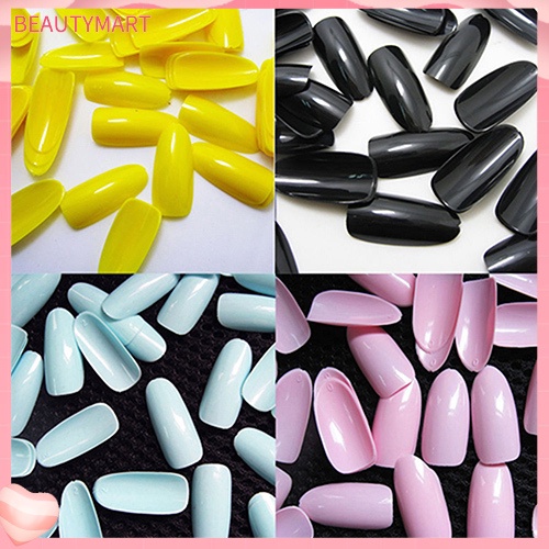 Bộ 500 Móng Tay Giả Bằng Acrylic Che Phủ Toàn Diện Kiểu Pháp Thời Trang