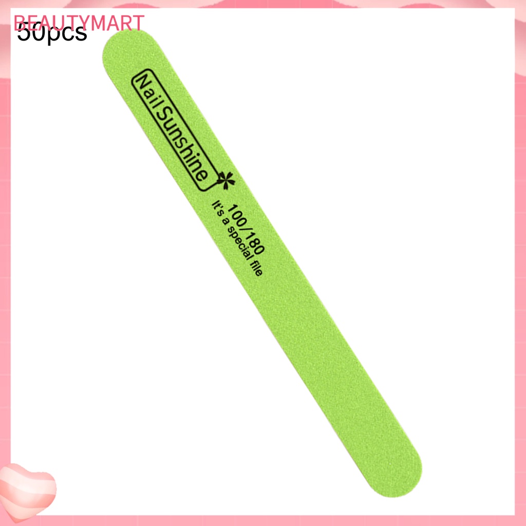 Bộ 50 Cây Dũa Móng Tay Hai Mặt Bằng Acrylic Tự Nhiên