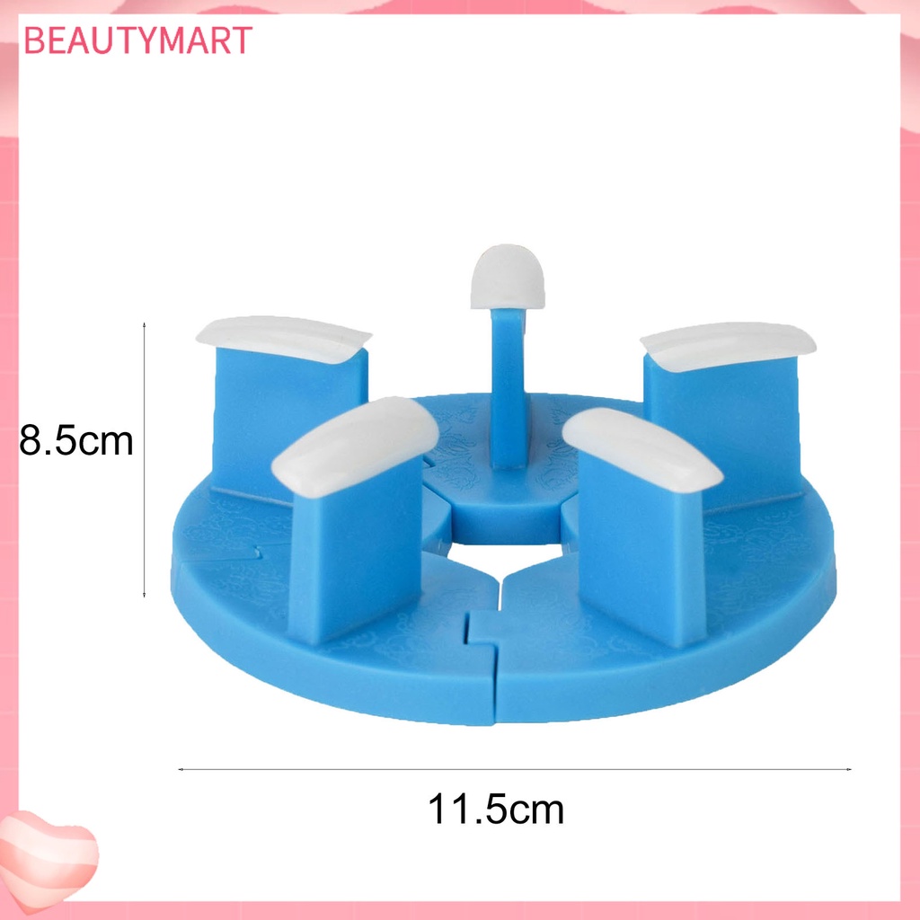 1 Bộ Giá Đỡ Trưng Bày Móng Tay Giả Bằng Nhựa Có Thể Tháo Rời Và Tái Sử Dụng