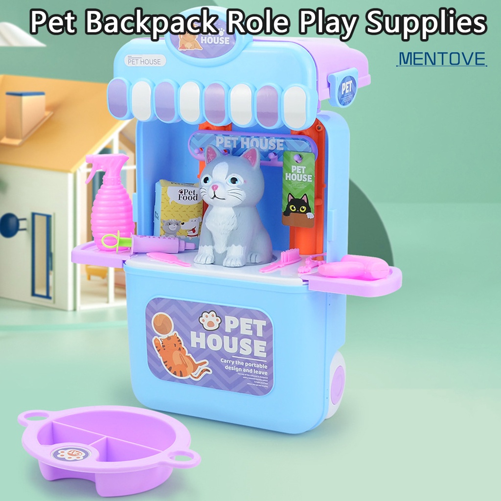 Bộ 21 Món Đồ Chơi Gồm Ba Lô + Túi Lăn Đựng Thú Cưng 3 Trong 1 Tiện Dụng