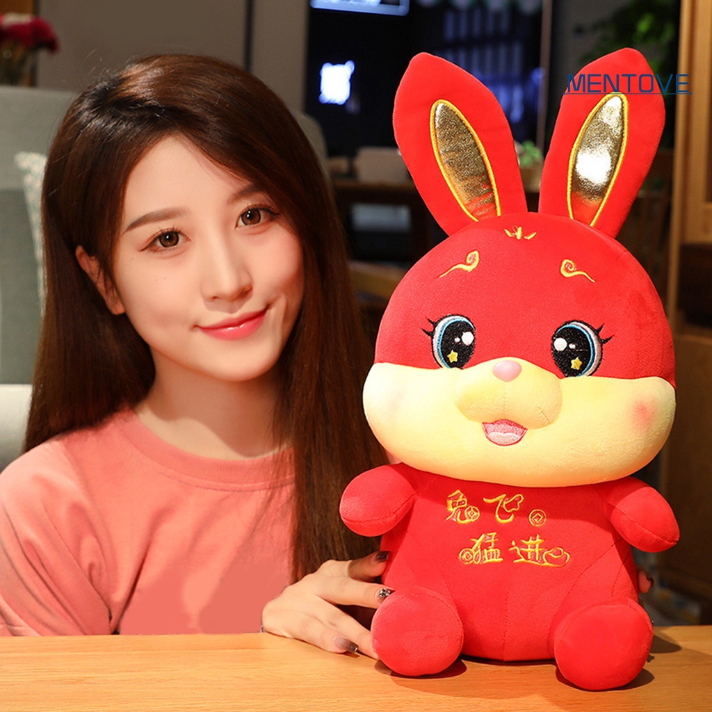 Thỏ Nhồi Bông Mềm Mại 27 / 33 / 42cm Trang Trí Nhà Cửa Dịp Năm Mới 2023