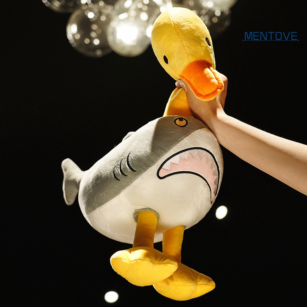 Thú Nhồi Bông Hình Cá Mập / Vịt Hoạt Hình Đa Năng Dễ Thương Trang Trí Nhà Cửa