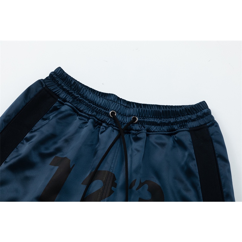 Quần Short satin Dáng Rộng Phong Cách Đường Phố Mỹ 123 Trọng Lượng Nặng Thời Trang