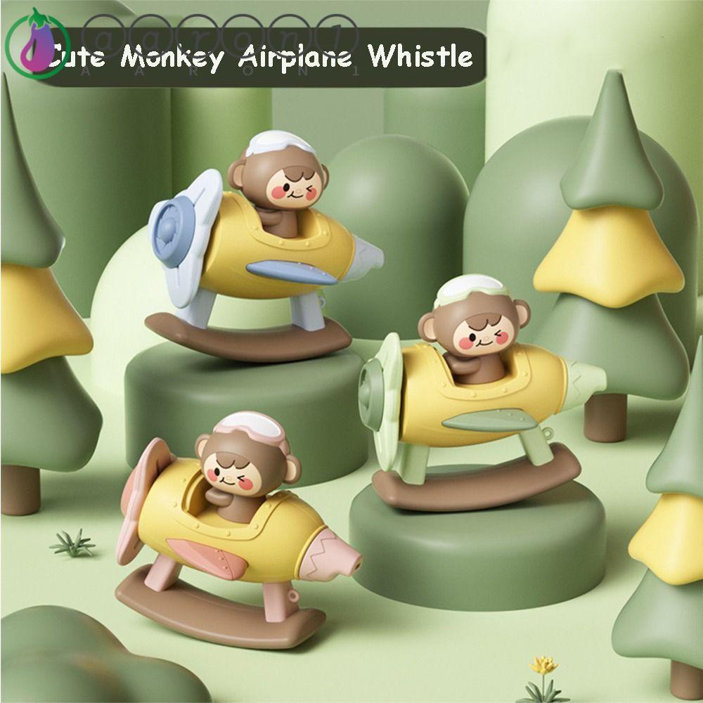 Aaron1 Còi Đồ Chơi Bằng Nhựa Hình Khỉ Hoạt Hình Cho Bé