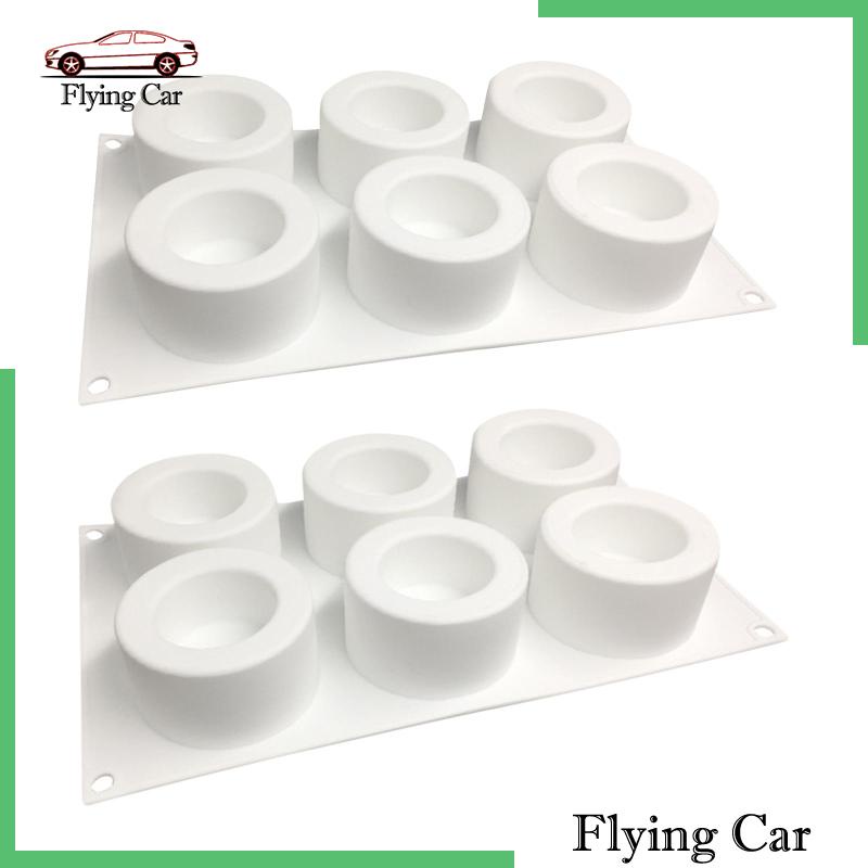 Chảo Làm Bánh 6 Lỗ Bằng Silicone DIY Dành Cho Trẻ Em Và Người Lớn Lzdjfmy2