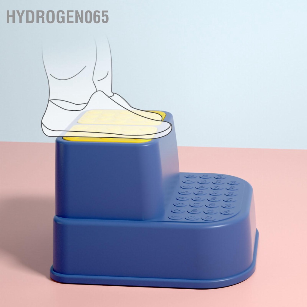 Hydrogen065 Bệ bước toilet Công cụ chống lật hạng nặng bằng nhựa trượt cho trẻ nhỏ