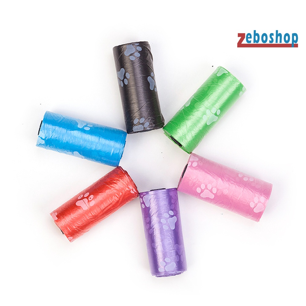 Set 2 / 30 Túi Đựng Chất Thải Hình Dấu Chân Cún Tiện Dụng