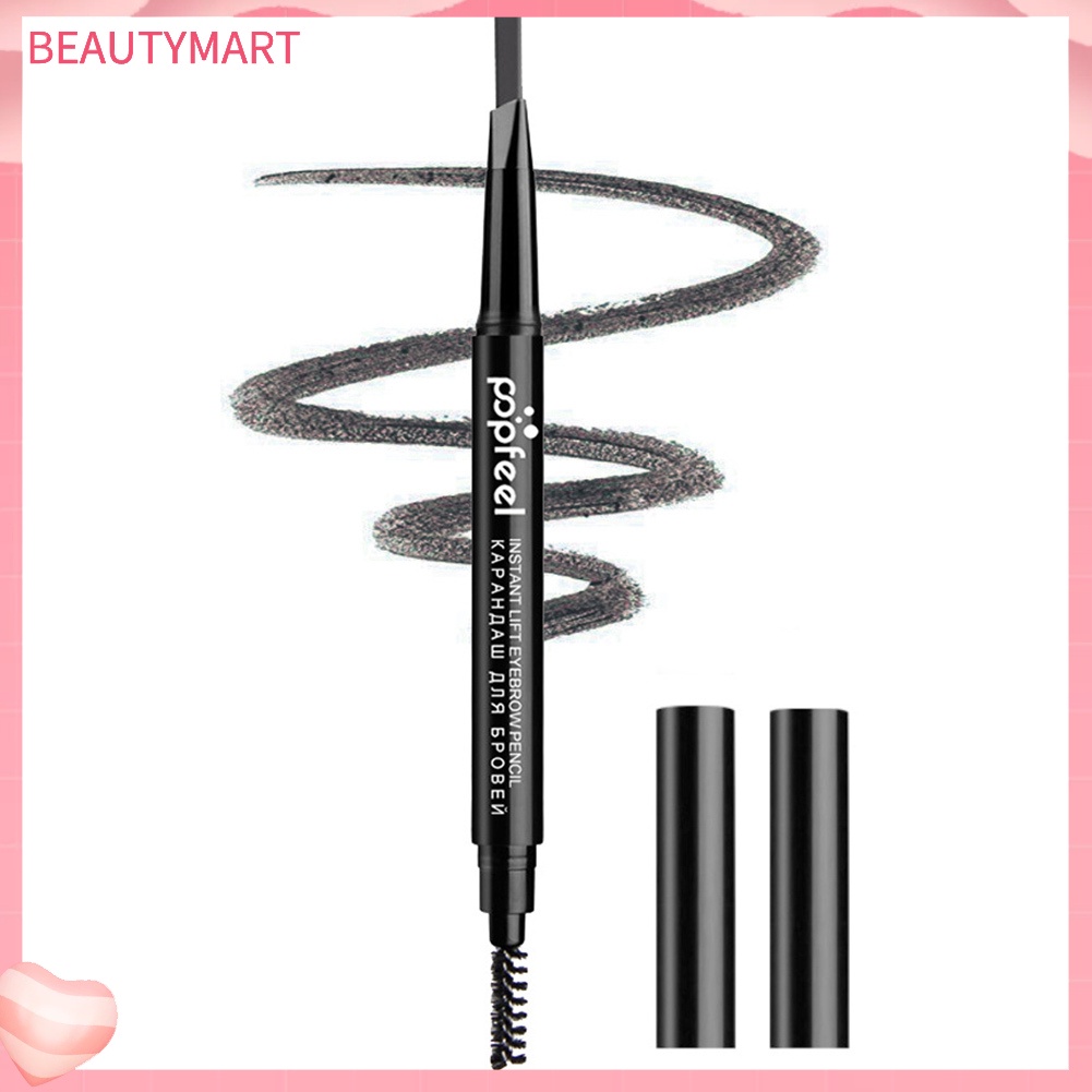 Bút Kẻ Mày POPFEEL Hai Đầu Dạng Xoay Tự Động Không Nhòe Tiện Dụng