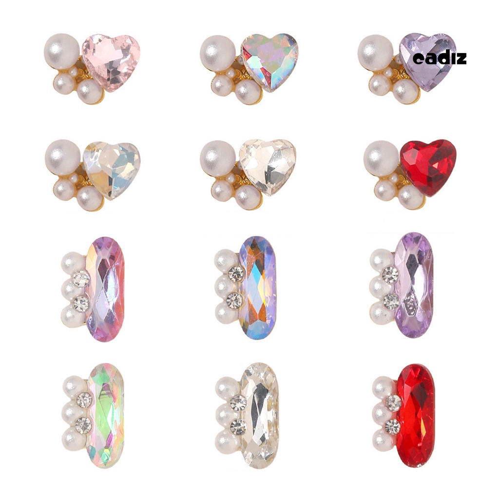 Bộ 10 Hạt Ngọc Trai Giả Lấp Lánh Sang Trọng Dùng Trang Trí Móng Tay Nghệ Thuật