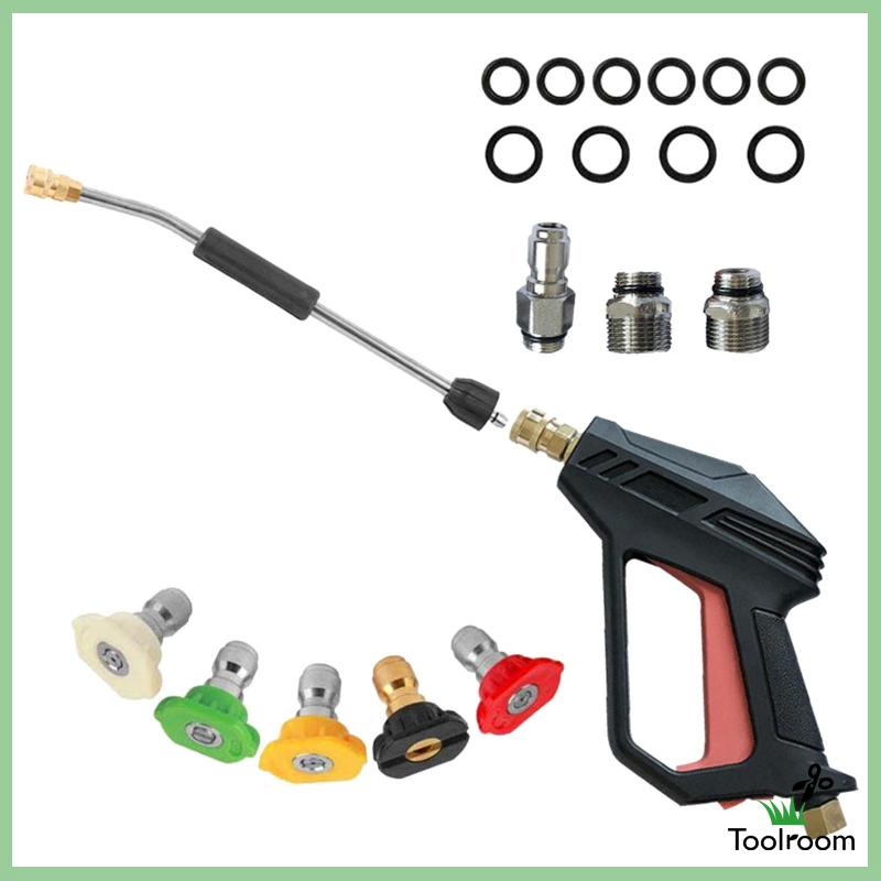 Vòi Xịt Nước Áp Suất Cao Kèm 5 Đầu Phun Dùng Rửa Xe Hơi / Tưới Cây Sân Vườn Ngoài Trời