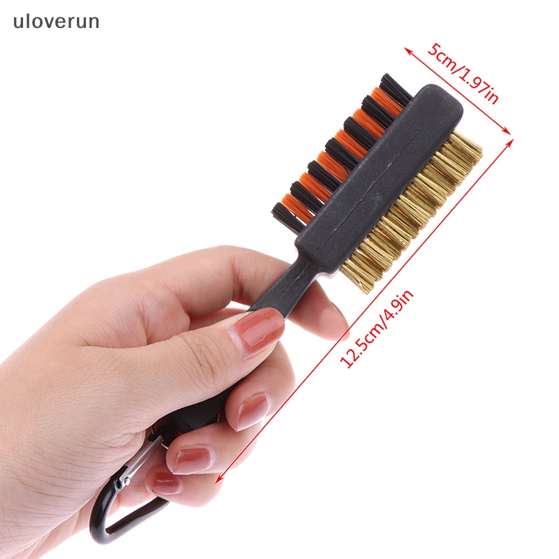 Bàn Chải Nylon 2 Mặt Có Dây Kéo Vệ Sinh Gậy Đánh Golf Chuyên Dụng