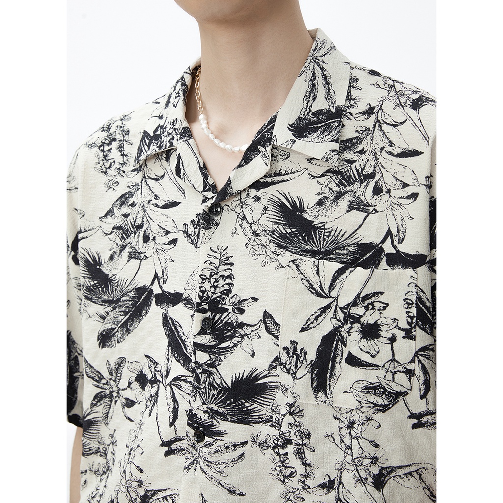 Áo Sơ Mi Lụa Lạnh Mỏng Cao Cấp Tay Ngắn Dáng Rộng Phong Cách Nhật Bản Thời Trang Mùa Hè Mới Cho Nam