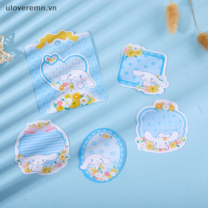 Uloveremn Giấy Dán Ghi Chú Họa Tiết Hoạt Hình Cún Cinnamon Melody Dễ Thương Cho Học Sinh