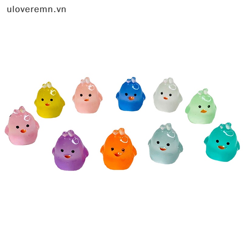 Bộ 5 Tượng Vịt Con Phát Quang Dùng Trang Trí Vườn