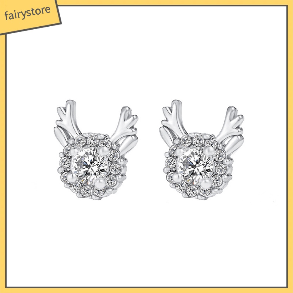 Bông Tai Hình Tuần Lộc Giáng Sinh Đáng Yêu Dành Cho Nữ