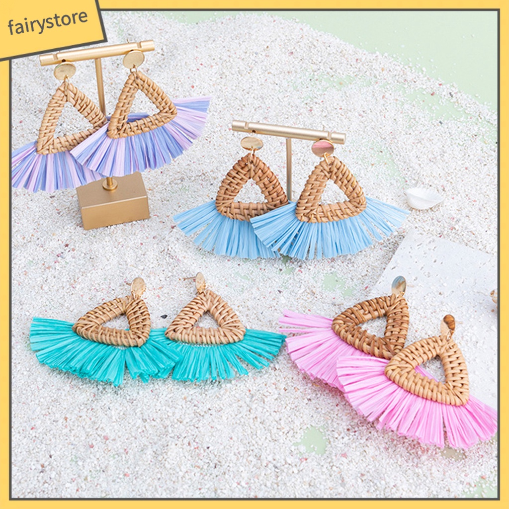 1 Đôi Bông Tai Dáng Dài Phong Cách Boho Thời Trang Cho Nữ