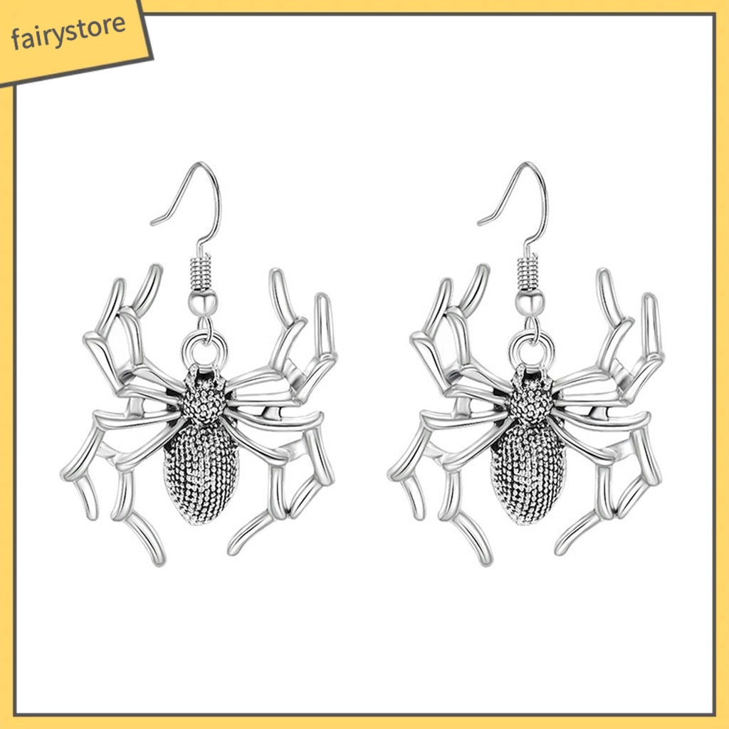 1 Đôi Bông Tai Hình Mạng Nhện Trang Trí Halloween Thời Trang