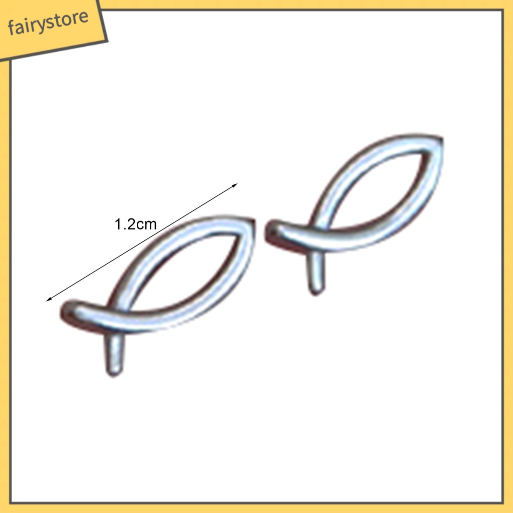 1 Đôi Bông Tai Hình Học / Bướm / Trái Tim / Ngôi Sao Rỗng Mạ Điện Sáng Bóng Chống Dị Ứng Trang Sức Làm Quà Tặng Cho Bạn Gái