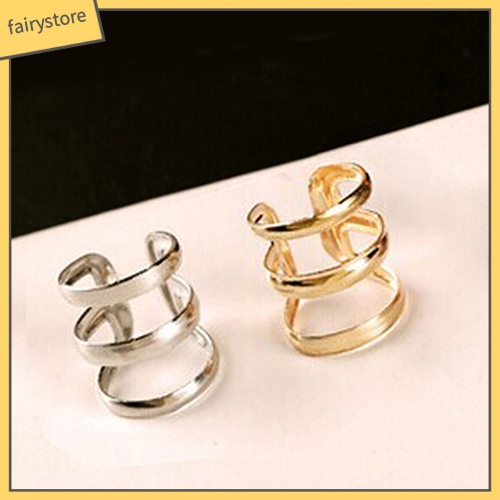 Khuyên Kẹp Vành Tai Hình Chữ U Phong Cách Punk Cá Tính Cho Nữ