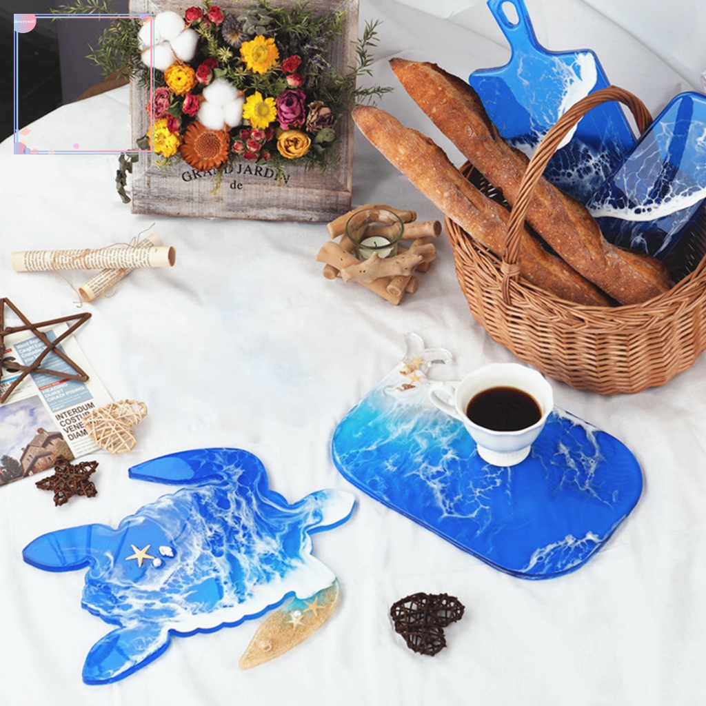 Khuôn Silicone Hình Rùa Biển / Cá Voi Làm Đồ Thủ Công Sáng Tạo