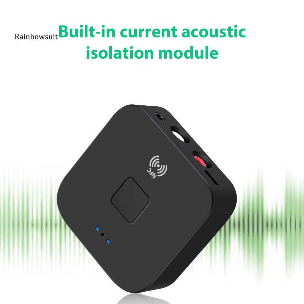 Thiết Bị Nhận Tín Hiệu Âm Thanh Bluetooth 5.0 Không Dây NFC AUX RCA Jack 3.5mm