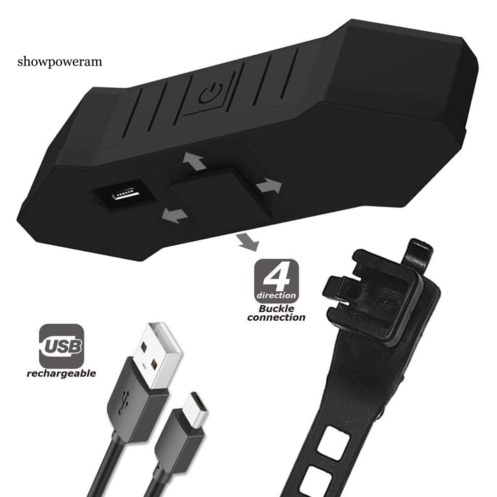 Đèn LED Gắn Đuôi Xe Đạp Kèm Sạc USB Chống Thấm Nước Tiện Dụng Chất Lượng Cao