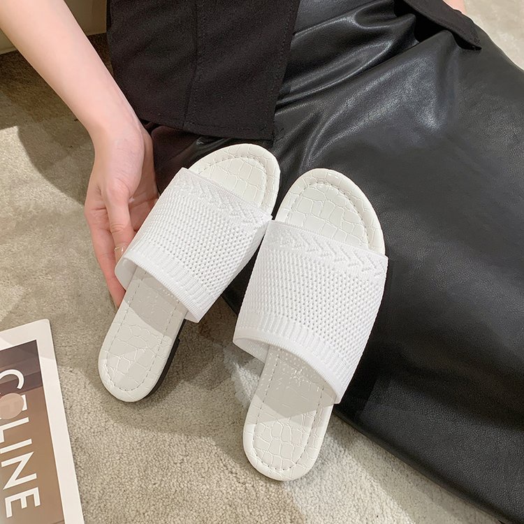 Dép Sandal Đế Bằng Chất Liệu Lanh Thoáng Khí Có Size Lớn 41-43 Thời Trang Mùa Hè Dành Cho Nữ