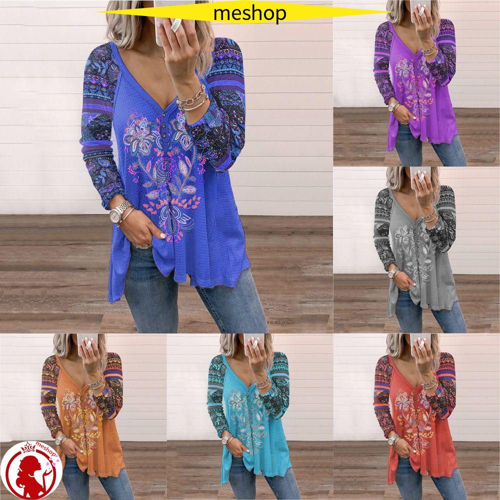 Áo Sơ Mi Cổ Chữ V Chất Liệu Polyester Thời Trang Thu Đông Cho Nữ