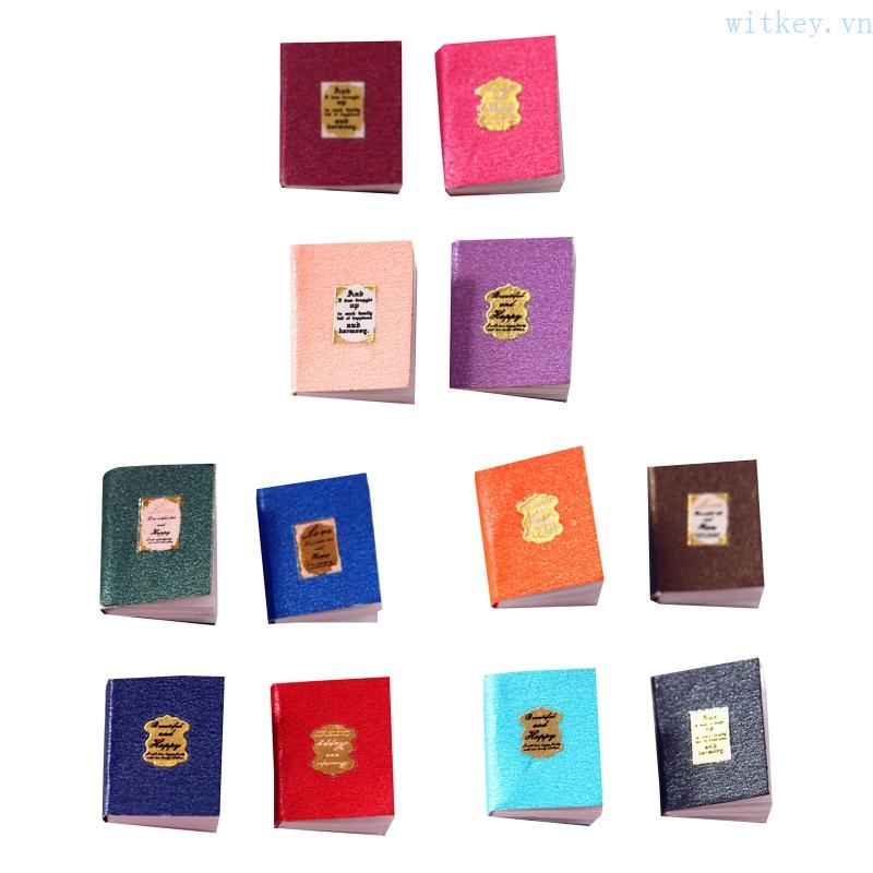 Set 4 Cuốn Sách Mini Trang Trí Nhà Búp Bê 1 6 1 12