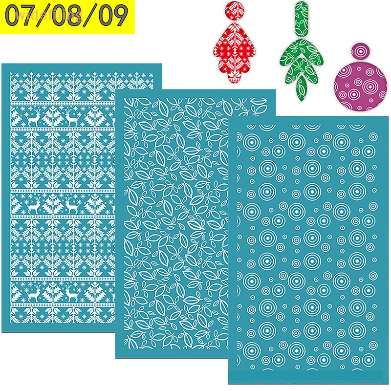 Bộ Dụng Cụ In Trang Sức Bằng Lụa Polymer Có Thể Tái Sử Dụng