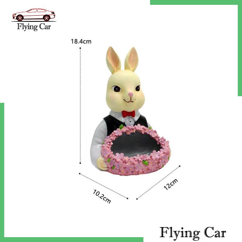 [Lzdjfmy2] Khay Đựng Trang Sức Hình Thỏ Bằng Nhựa Resin Hiện Đại Cho Phòng Khách / Văn Phòng