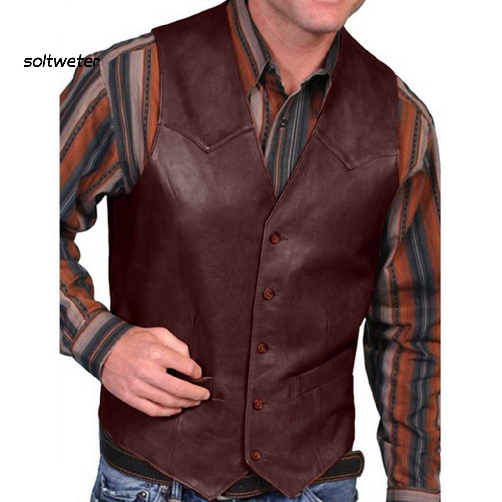 Áo Ghi Lê Cổ Chữ V Phong Cách Phương Tây Cho Nam