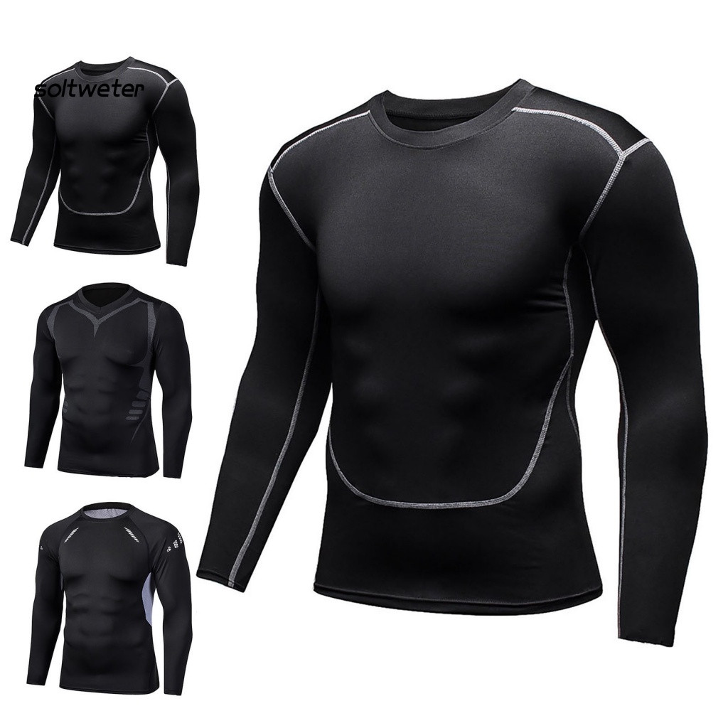 Áo Thun Thể Thao Thấm Hút Mồ Hôi Nhanh Khô Màu Sắc Tương Phản Cho Nam