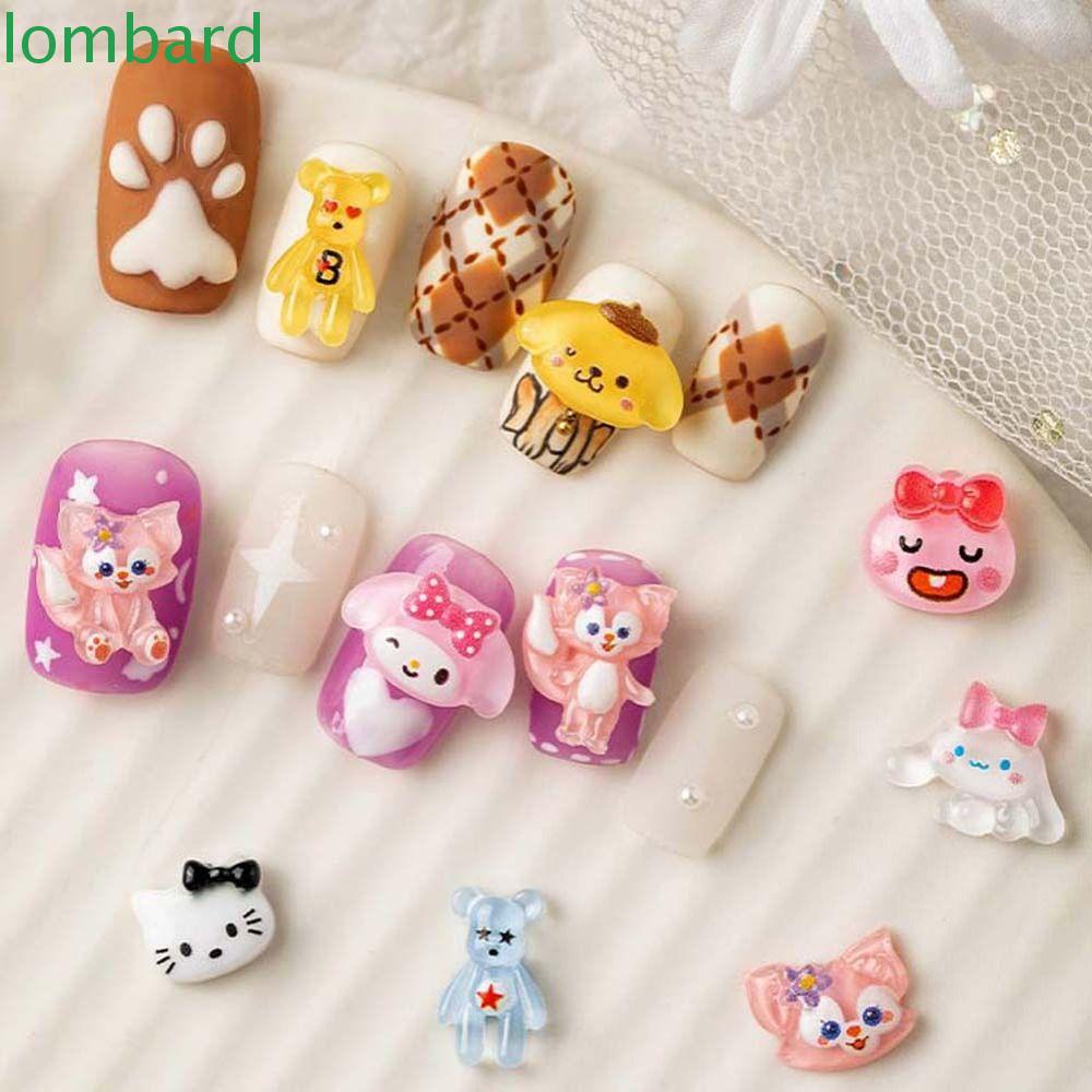 Phụ Kiện Trang Trí Móng Tay 3D Hình Động Vật Hoạt Hình Xinh Xắn
