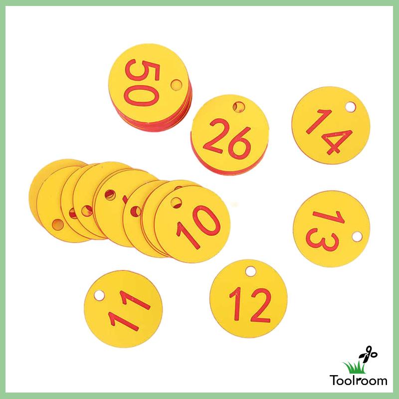 Set 100 Thẻ Đánh Dấu Số Hành Lý Dùng Trong Siêu Thị / Nhà Kho