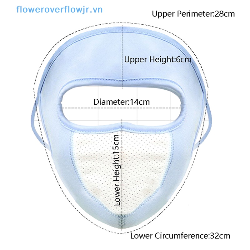 Khẩu Trang Chống Tia UV Bằng Lụa Mát Dùng Khi Chạy Xe Đạp / Xe Máy