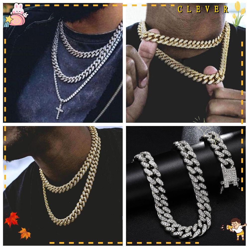 Vòng cổ Phong Cách Hip Hop Lấp Lánh Sang Trọng Cho Nam Và Nữ