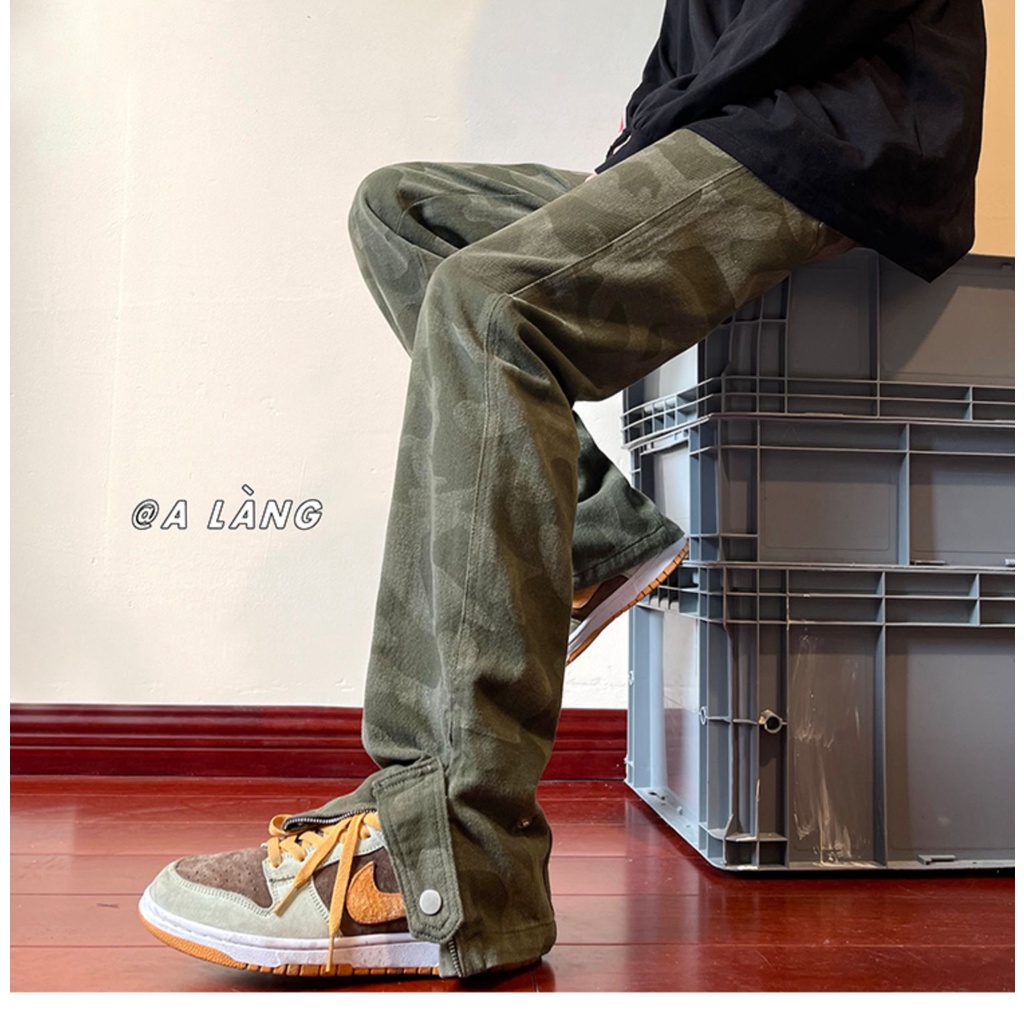 Quần Short Nam Họa Tiết Rằn Ri Phong Cách Retro