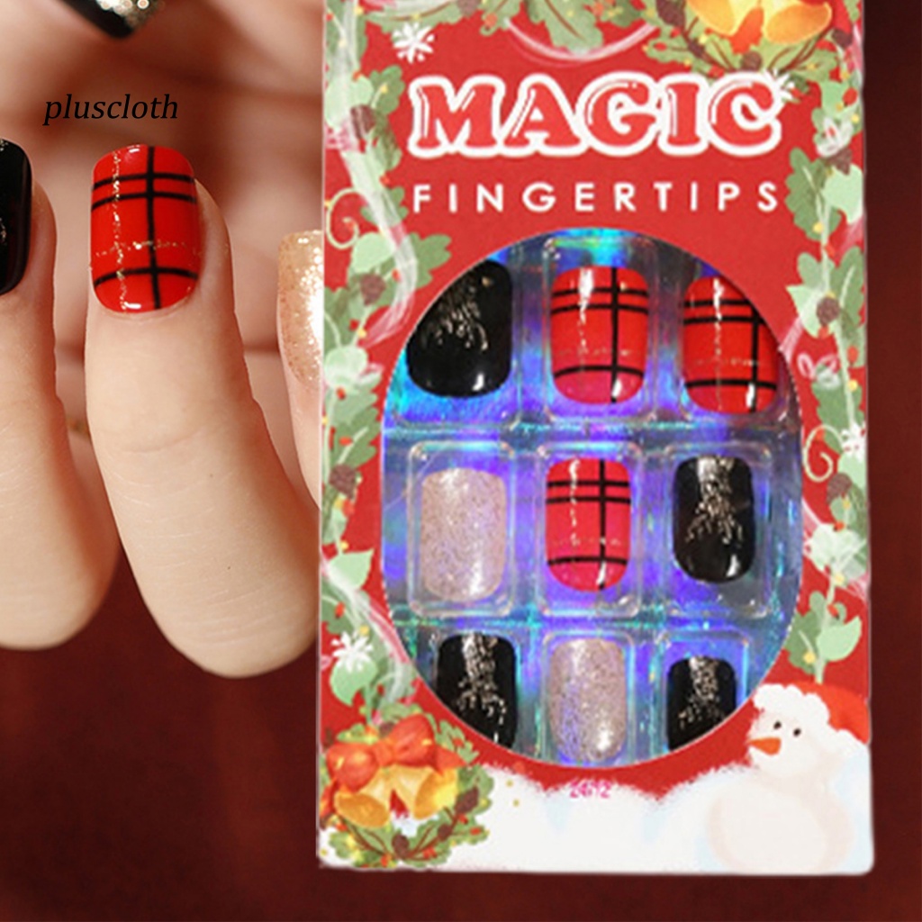 Miếng Dán Trang Trí Móng Tay Bằng ABS Thân Thiện Với Môi Trường Chống Mài Mòn Họa Tiết Giáng Sinh