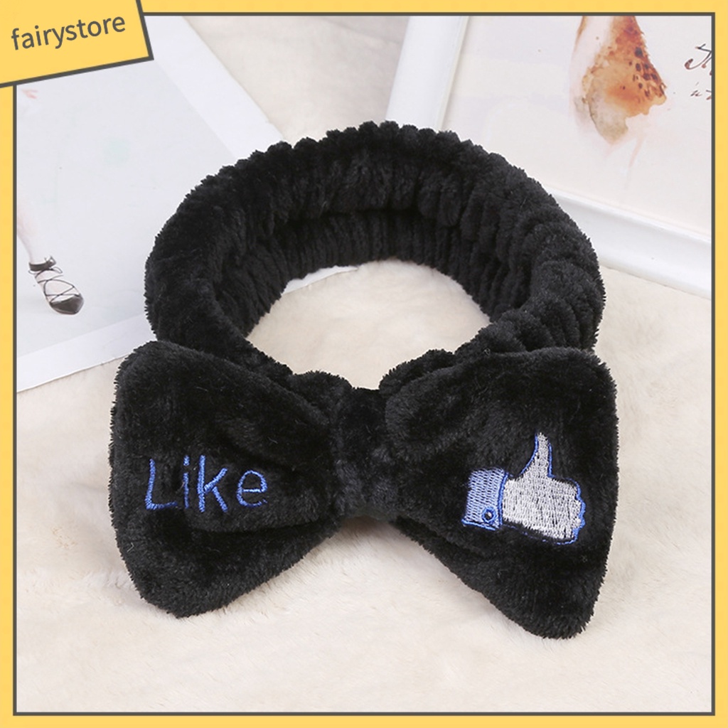 Băng Đô Vải Flannel Mềm Co Giãn Chống Rách Dùng Trang Điểm Cho Nữ