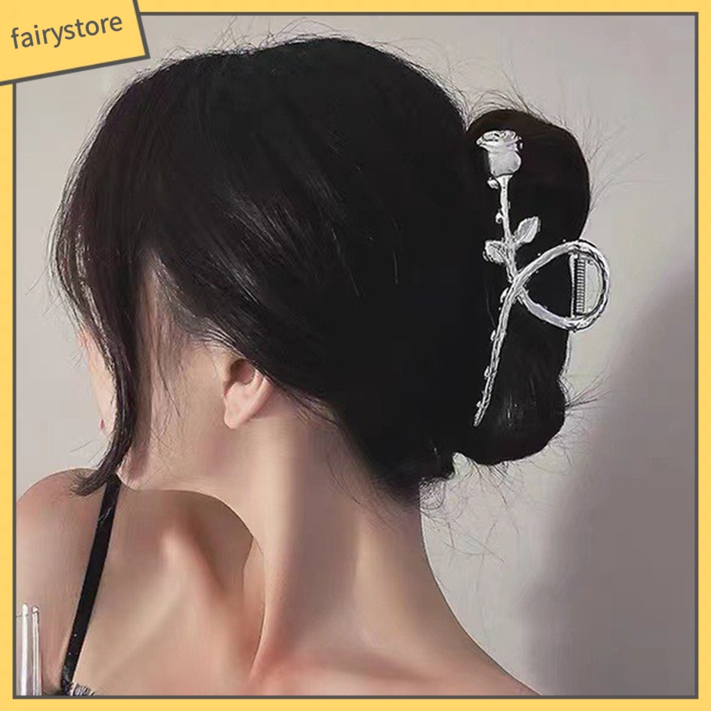 Kẹp Tóc Càng Cua Đính Đá &amp; Ngọc Trai Giả Hình Đuôi Cá